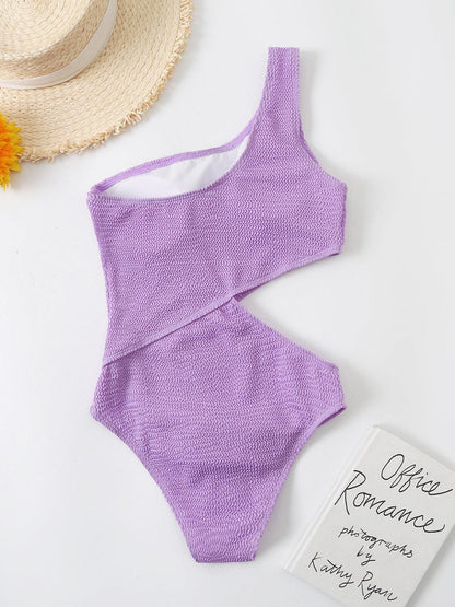 Chic Cutout One-Shoulder One-Piece Swimsuit