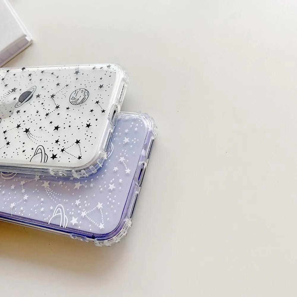 Clear Cosmos Phone Case