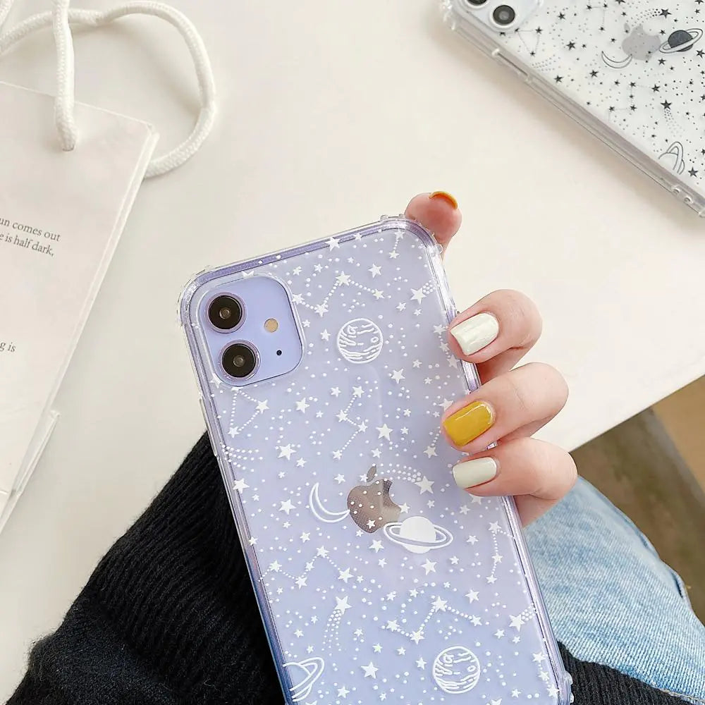 Clear Cosmos Phone Case