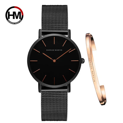 2023 Women's Rose Gold Mesh Quartz Watch CH36-WFH-SZ-F CHINA