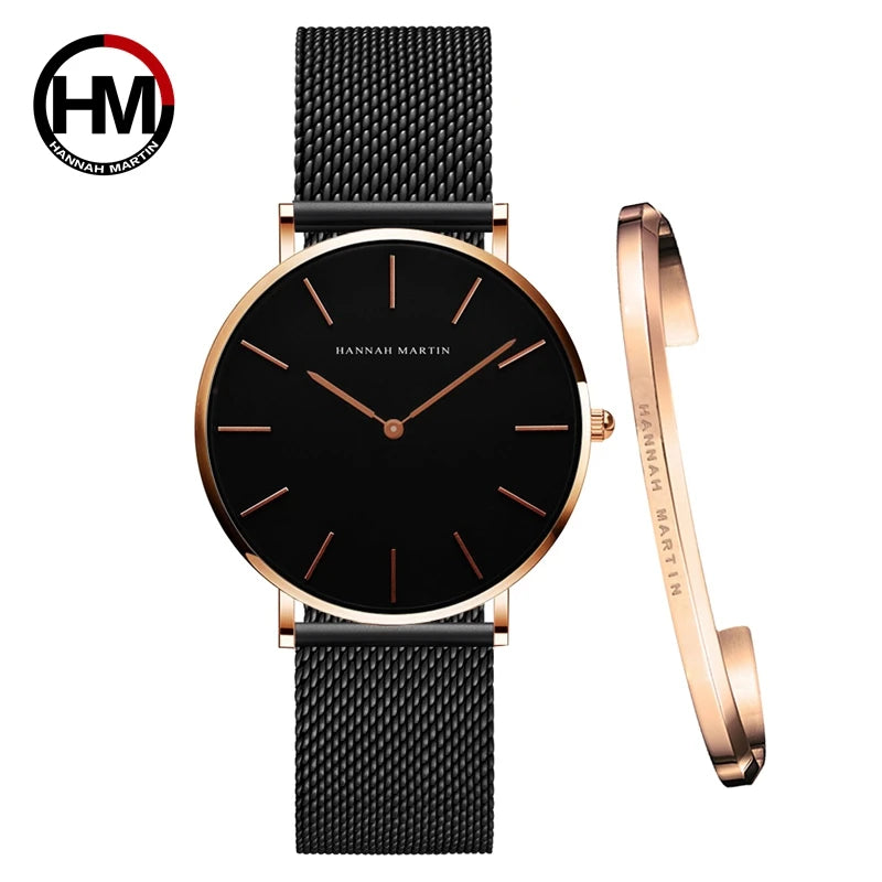 2023 Women's Rose Gold Mesh Quartz Watch CH36-WFH2-SZA-F CHINA