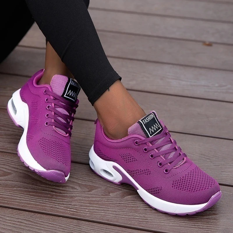 Women's Orthopedic Sneakers | Breathable Casual Walking Shoes | Lightweight Sport Platform Shoes 2024 purple