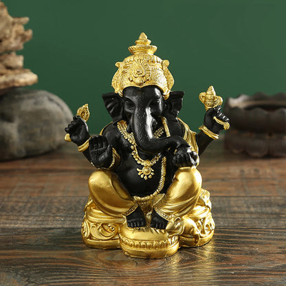 Lord Ganesha Figurine – Resin Hindu Statue for Feng Shui, Home, and Office Décor Default Title