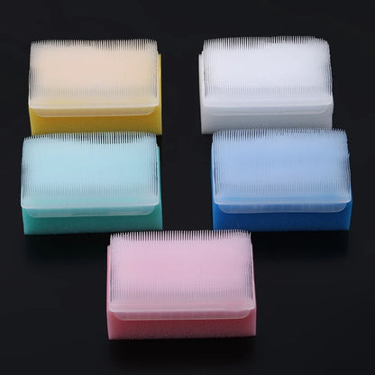 5pcs Children Sensory Brush Baby Bath Sponge Brush Surgical Hand New Denture Cleaning Brush Sterile Sponge Scrub Bristle Brushes