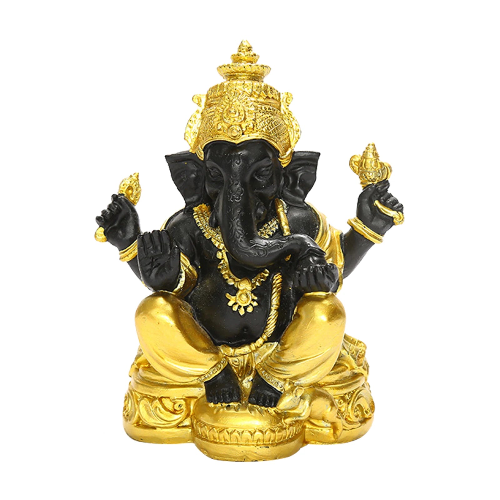 Lord Ganesha Figurine – Resin Hindu Statue for Feng Shui, Home, and Office Décor