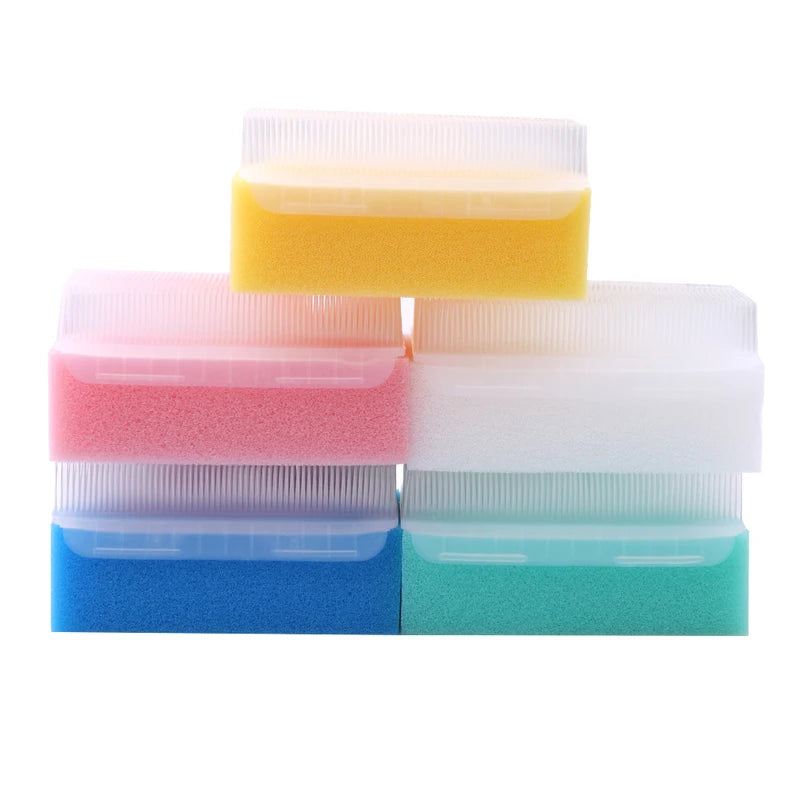 5pcs Children Sensory Brush Baby Bath Sponge Brush Surgical Hand New Denture Cleaning Brush Sterile Sponge Scrub Bristle Brushes As Picture