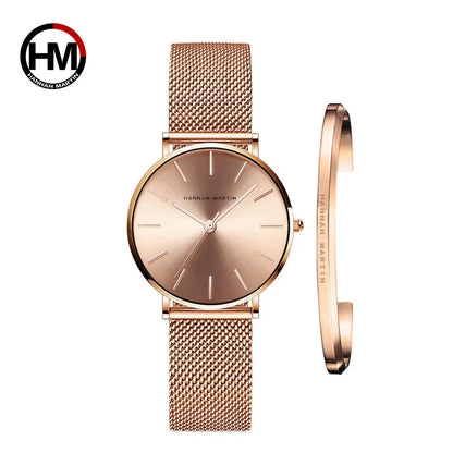 2023 Women's Rose Gold Mesh Quartz Watch CC36-WFF-SZA-F CHINA