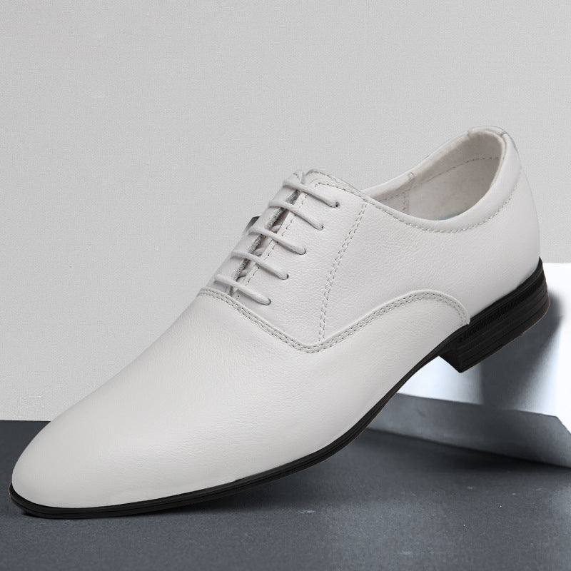 Men's Pointed Business Casual Leather Shoes