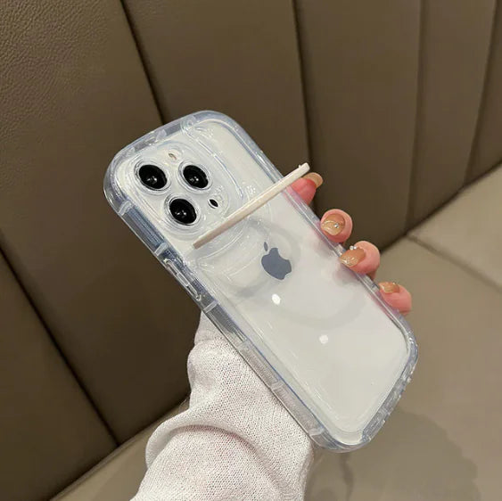 Transparent Phone Case For iPhone White