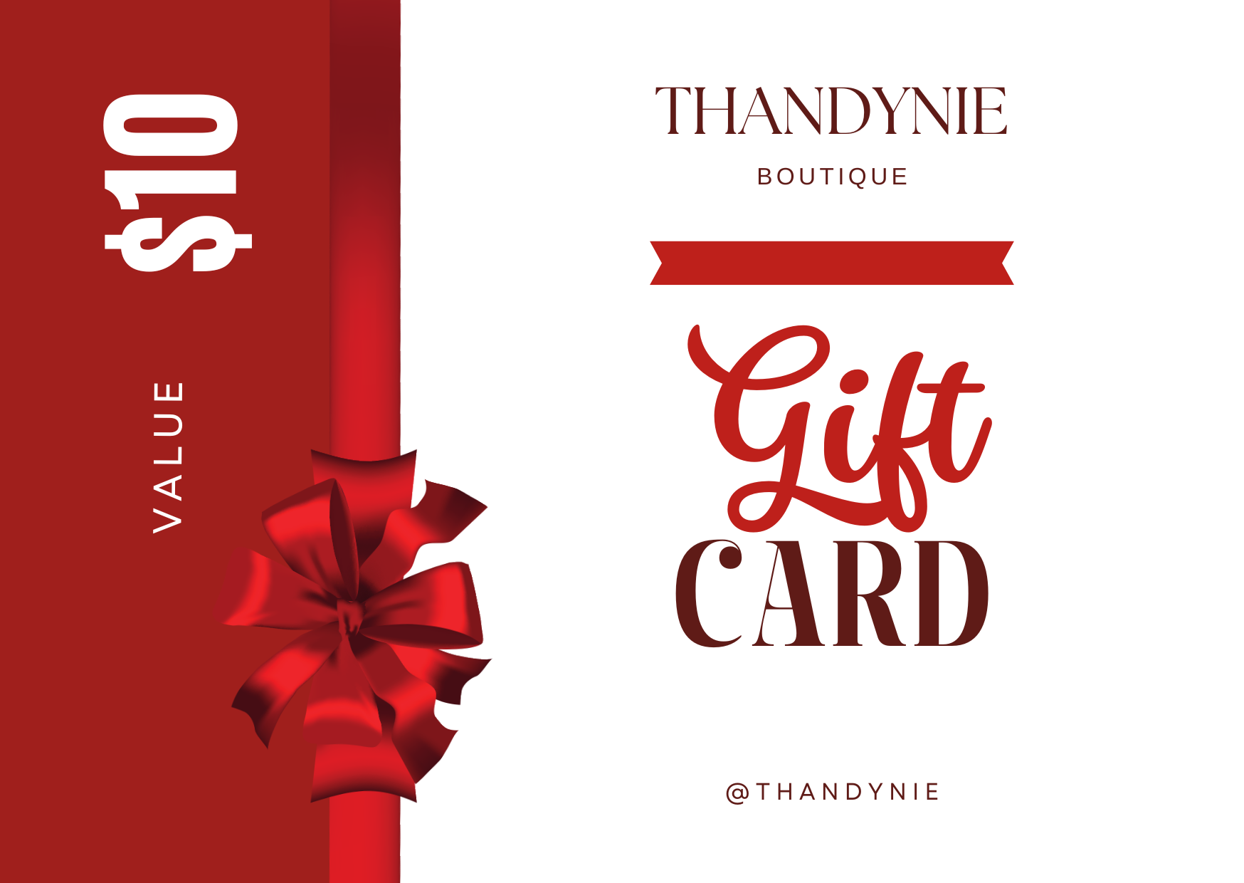 Thandynie Gift Card $10.00