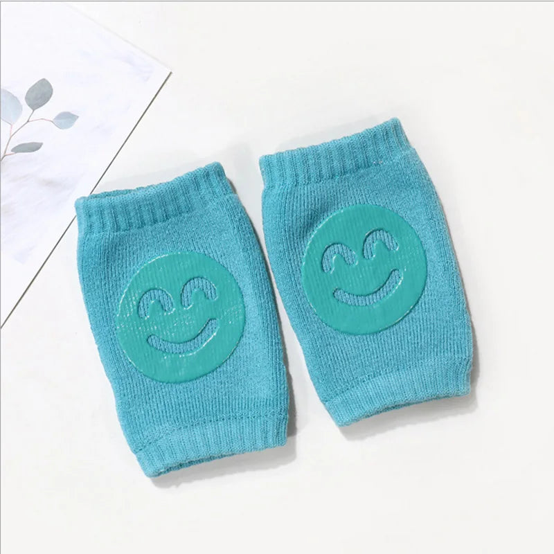 Baby Knee Pad Kids Safety Crawling Elbow Cushion Infants Toddlers Protector Safety Knee Pad Leg Warmer Girls Boys Accessories straight green