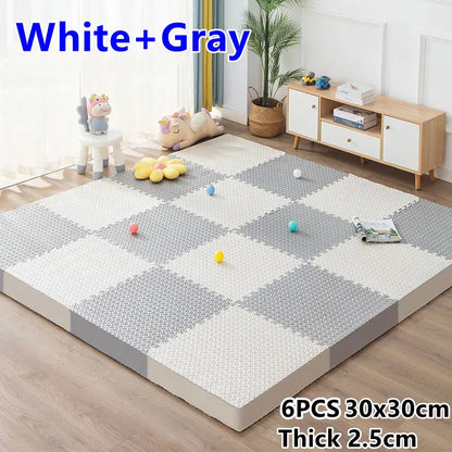 Tatame Baby Play Mat Thick 25mm Baby Activity Gym Play Mats 6PCS 30x30cm Play Mats for Baby Mat Tatames Kids Carpet Puzzle Mat 6PCS 30x30cm-B