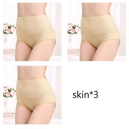 L-5XL Female Underwear Postpartum Recovery Briefs for Ladies High Waist Panties for Women Sexy Lingeries Plus Size 3Pcs/Lot NK81-3KH