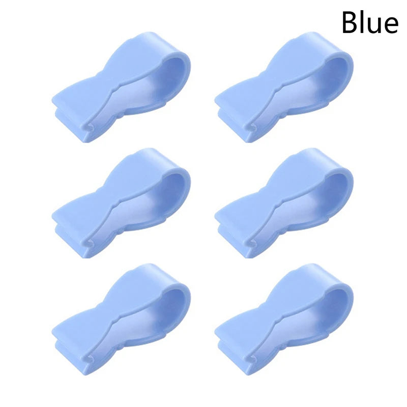 6Pcs Towel Clip For Kitchen Hand Towel Clip For Kitchen Oven Dishwasher Stove Bathroom Towel Rack Clothing Towel For Fixing Tool Blue