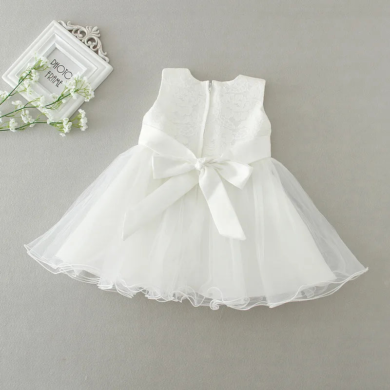 2-Piece Baby Girl Dress Set | 3-24 Months Infant Formal Dresses for Birthday, Wedding, Christening, Baptism