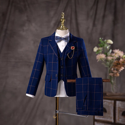 Flower Boys Wedding Suit - Children's Formal Blazer Set for Birthday Photos, School Graduation, and Performances