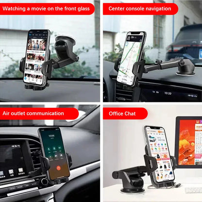 Universal Gravity Car Phone Holder | Suction Cup Mount for iPhone, Samsung, Xiaomi & More