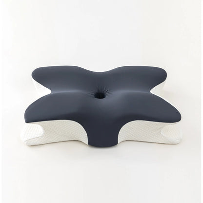 Butterfly-Shaped Memory Foam Cervical Pillow – Orthopedic Neck & Shoulder Support dark gray