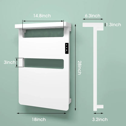 Infrarotheizung bathroom accessories wall mounted electric towel warmer holder with smart touch control