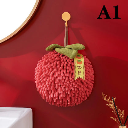 Chenille Hand Towels Wipe Hand Towel Ball With Hanging Loops For Kitchen Bathroom Quick Dry Soft Absorbent Microfiber Handball A1