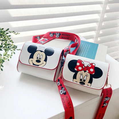 Disney Mickey Minnie Mouse Shoulder Bag Donald Daisy Duck Messenger Bag Children's Bag Cute Coin Purse Fashion Anime Gifts