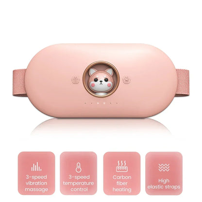 Portable Menstrual Heating Pad & Massager | 3-Second Fast Heating Belt for Period Pain Relief