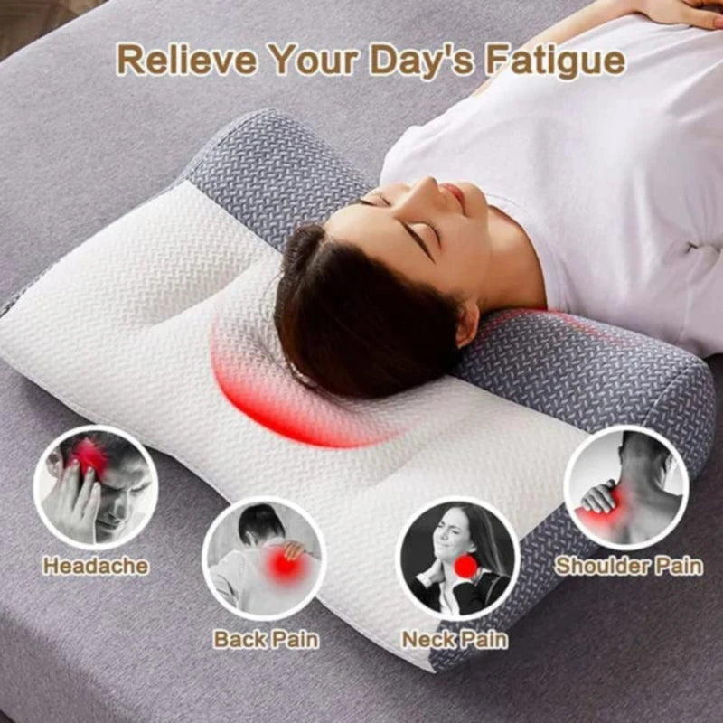 Super Ergonomic Memory Foam Cervical Contour Pillow – Orthopedic Neck & Shoulder Pain Relief