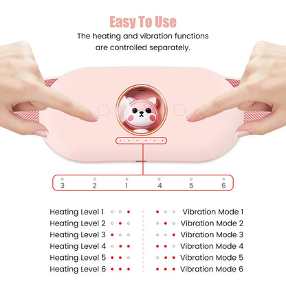 Portable Menstrual Heating Pad & Massager | 3-Second Fast Heating Belt for Period Pain Relief