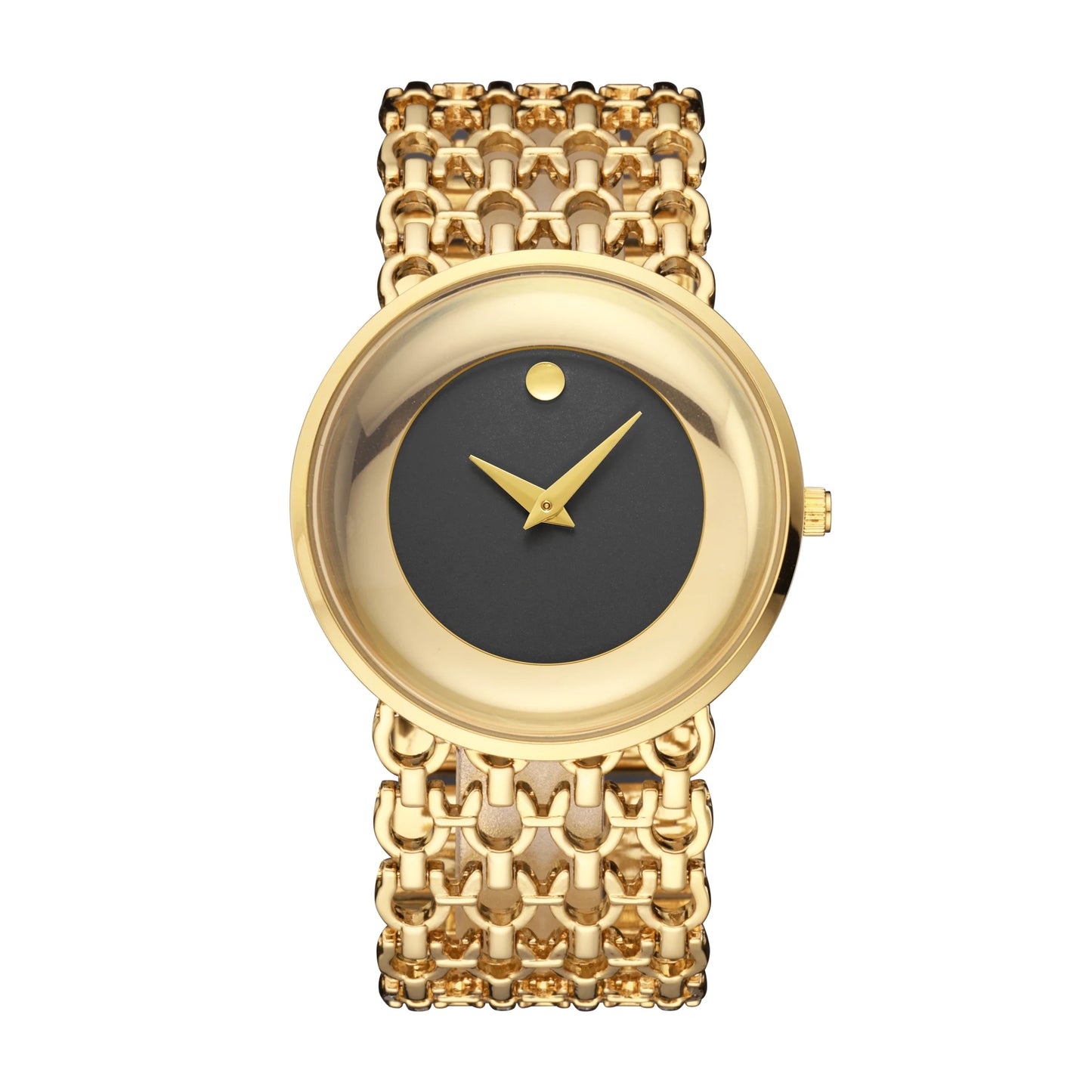 Yalalusi Women's Quartz Watch – Elegant Gold-Plated Timepiece with Watch Remover & Gift Box – Simple Style 2024 Gold black