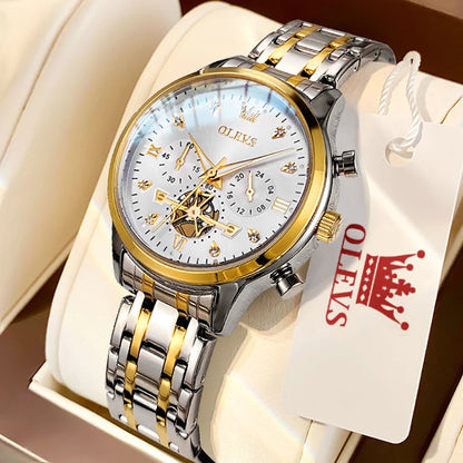 OLEVS Women's Elegant Fashion Quartz Watch | Multifunction Chronograph, Waterproof, Luminous Wristwatch