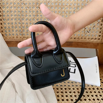 Mini Kids Purses Handbags Crossbody Bag Cute Little Girl Small Coin Pouch Toddler Purse Hand Messenger Bag Female Lipstick Tote black