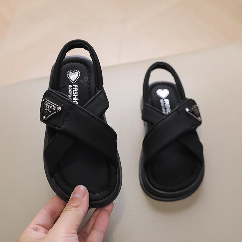 Summer Baby Girls Casual Toddler Shoes Cute Children's Sandals Comfortable Beautiful Round Toe Princess Kids Increase