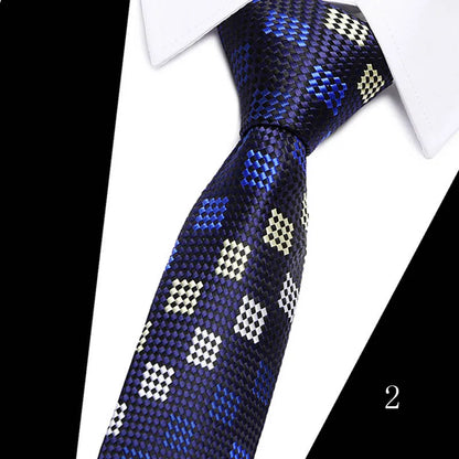 Luxurious Great Quality 7.5 cm 1Neck Tie Formal Clothing hombre Men Accessories Neck tie Fit Workplace Holiday Party 12615-02