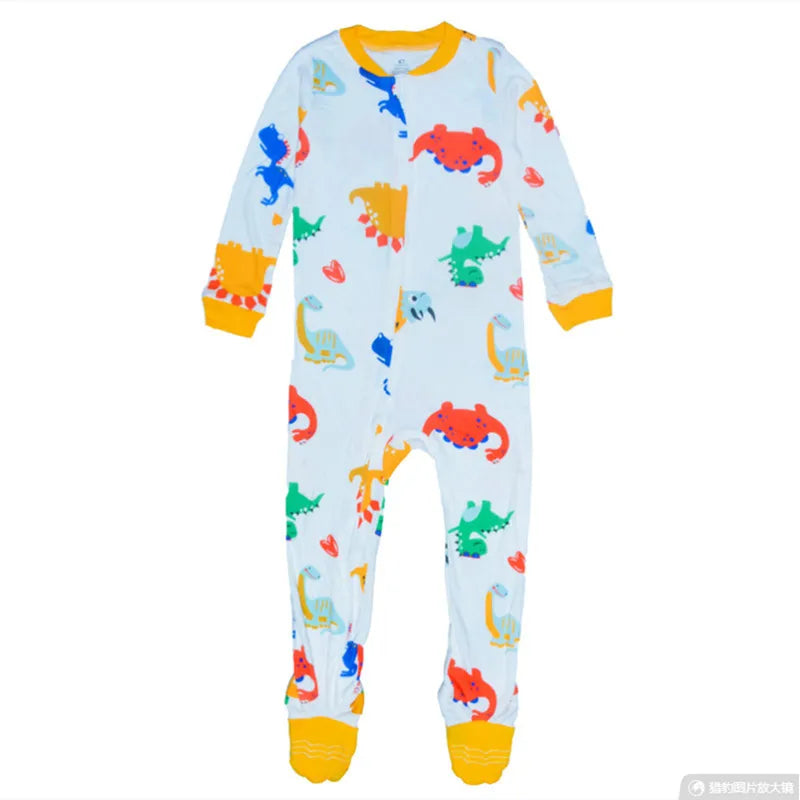 Four seasons spring and summer boys and girls one-piece baby cotton crawling clothes baby spring and autumn rompers children's f Photo6