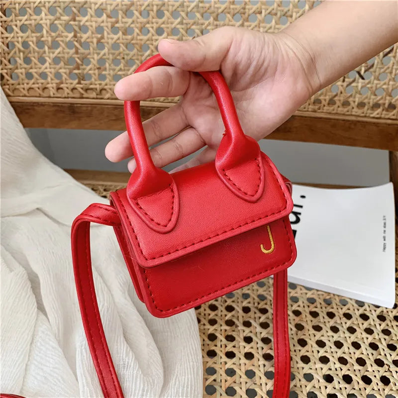 Mini Kids Purses Handbags Crossbody Bag Cute Little Girl Small Coin Pouch Toddler Purse Hand Messenger Bag Female Lipstick Tote Red