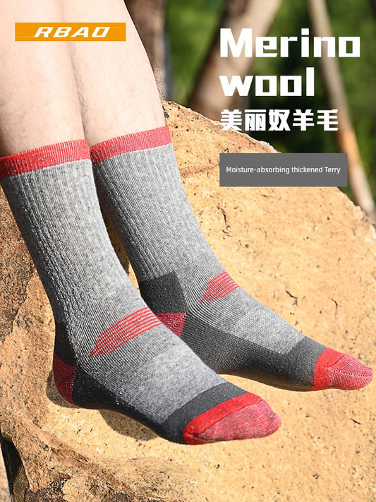 Merino Outdoor Hiking Knee Socks Ski Wool Socks