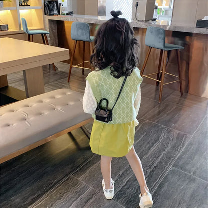 Mini Kids Purses Handbags Crossbody Bag Cute Little Girl Small Coin Pouch Toddler Purse Hand Messenger Bag Female Lipstick Tote