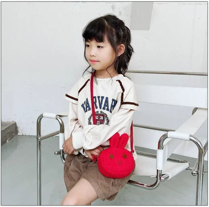 New Cute Little Rabbit Baby Girls Handbags Fashion School Bags for Girls Kids Small Shoulder Lunch Bags Child Girl Backpacks