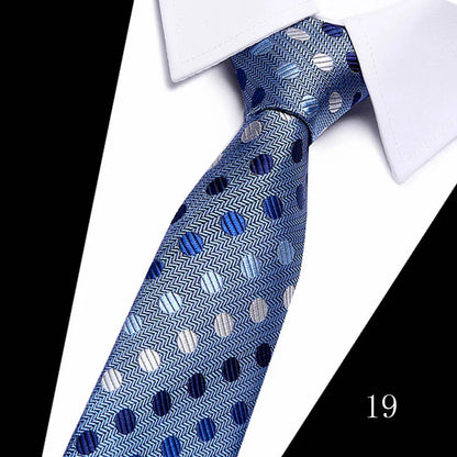 Luxurious Great Quality 7.5 cm 1Neck Tie Formal Clothing hombre Men Accessories Neck tie Fit Workplace Holiday Party 12615-19