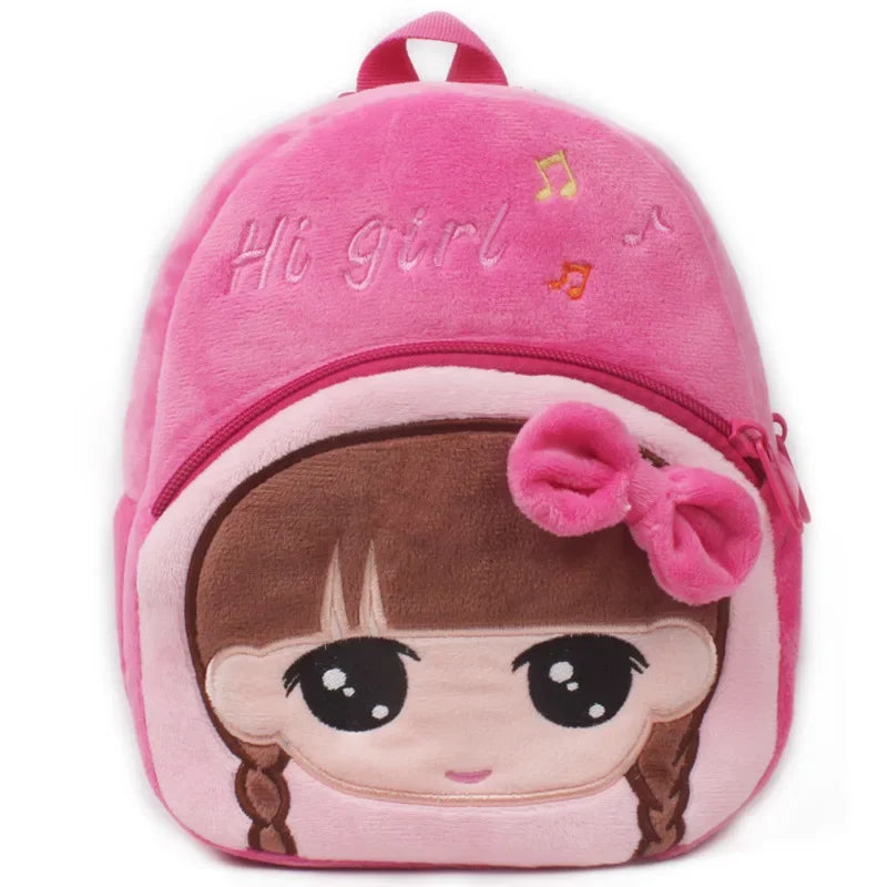 Cute Children School Bags 3D Cartoon Print Plush Kids Backpack Kindergarten Boys Girls Small Schoolbags Mini Backpack Girl 1