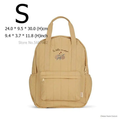 KS Baby Backpack Kids Schoolbag Kindergarten Bags Brand Cherry Lemon Children's Boys Girls Mom Traveling Storage Bag Wholesale S 04