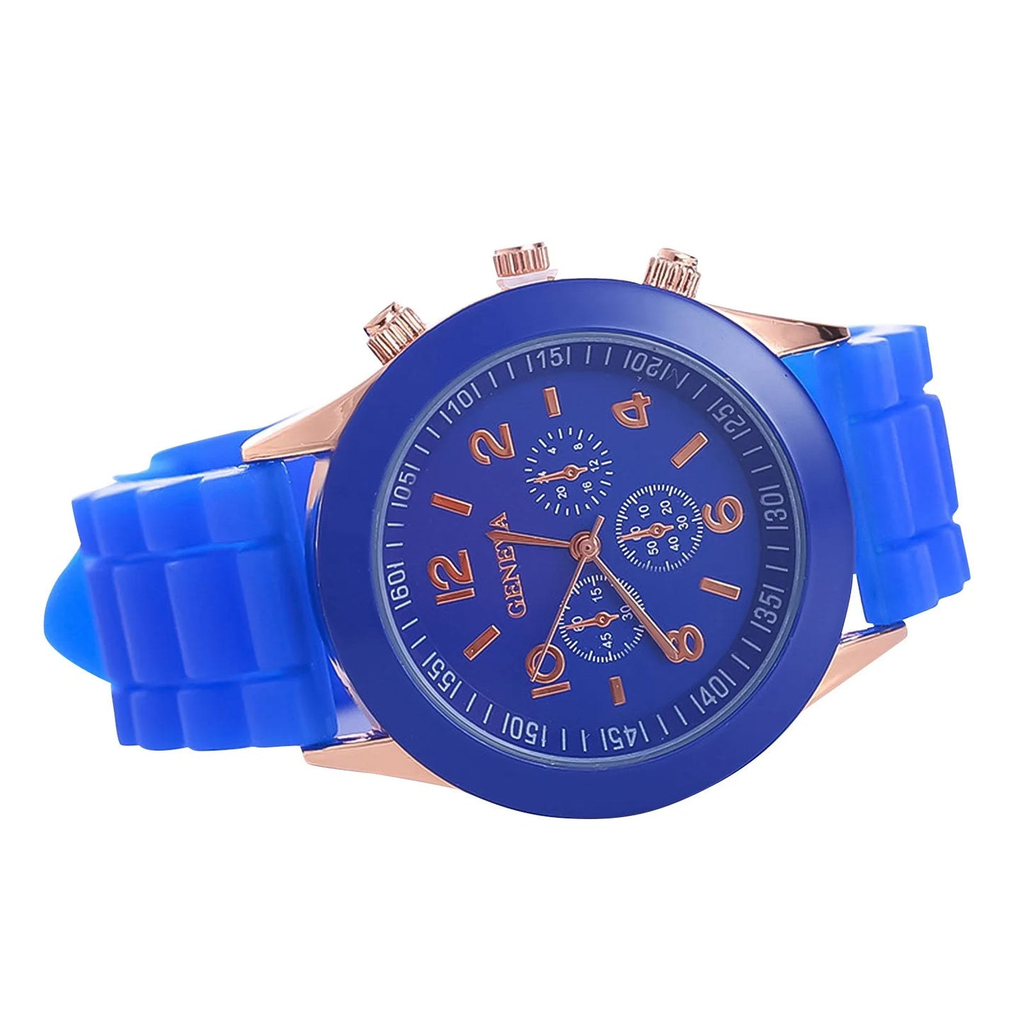 Fashion Women’s White Silicone Jelly Quartz Watch | Stylish Dress Wristwatch, Ideal Gifts for Girls Blue