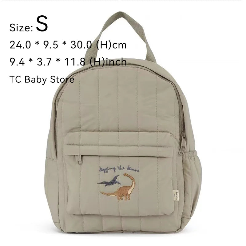 KS Baby Backpack Kids Schoolbag Kindergarten Bags Brand Cherry Lemon Children's Boys Girls Mom Traveling Storage Bag Wholesale S 04 Dinosaur