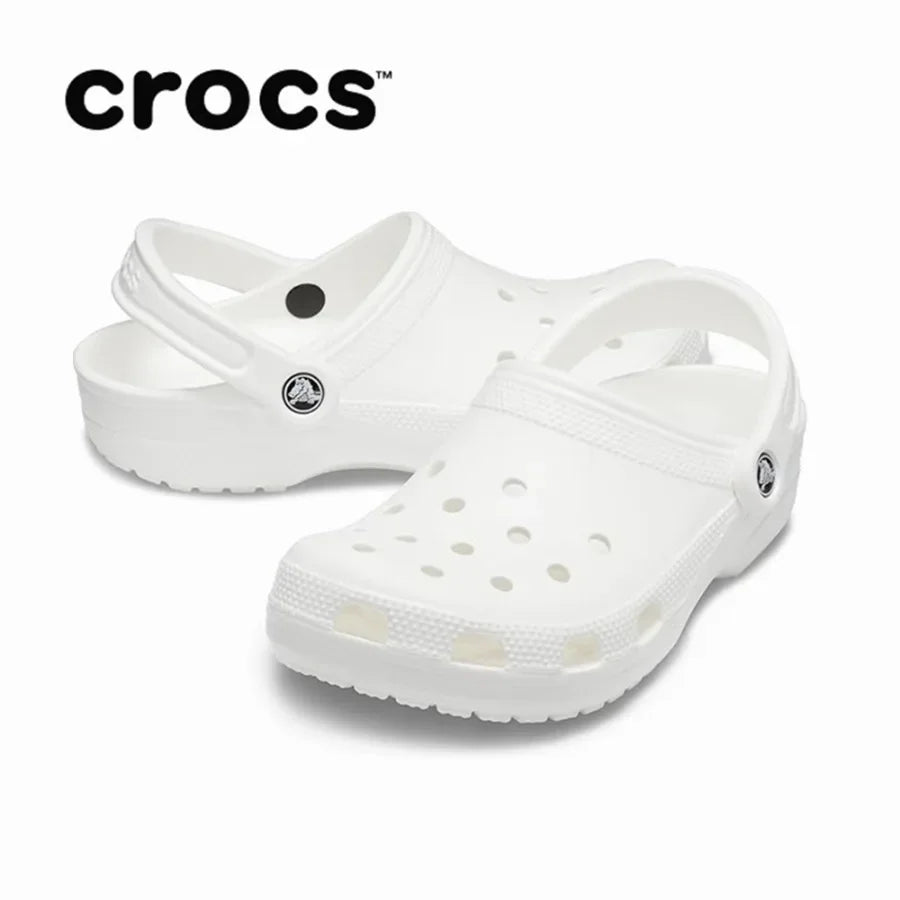 Original Crocs Classic Series Waterproof Sandals – Non-Slip, Breathable Summer Beach & Casual Slippers