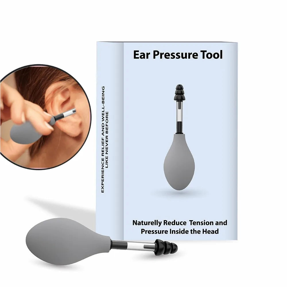 Inner Ear Massage Tool for Headache and Migraine Relief - Doctor-Tested Silicone Ear Pressure Tool