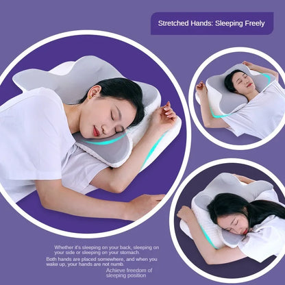 Ergonomic Memory Foam Cervical Neck Pillow – Orthopedic Contour Support for All Sleep Positions