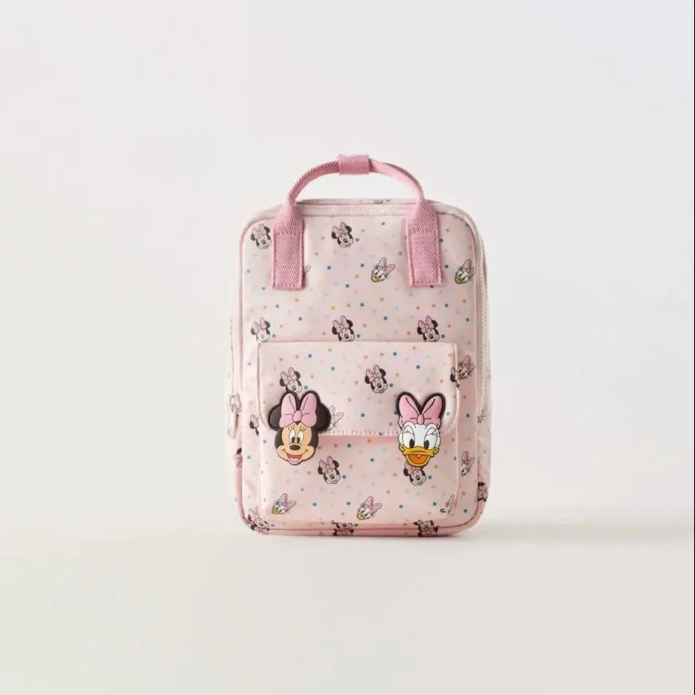 Disney cartoon Minnie Mouse New Kids Backpack Mini Schoolbag Girls and Boys Cute Shoulder Bag Pink