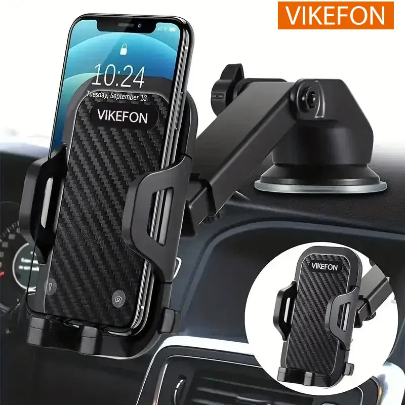 Universal Gravity Car Phone Holder | Suction Cup Mount for iPhone, Samsung, Xiaomi & More