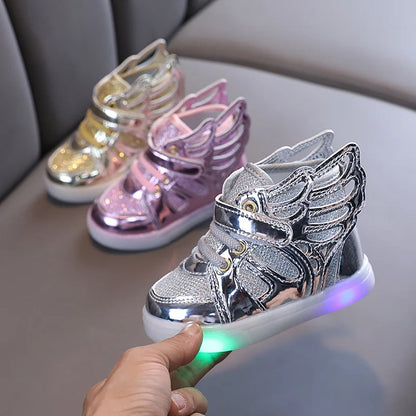 Kids Led Shoes Fashion Glowing Sneaker Children High Top Skate Shoes Boy Girl Non-slip Comfort Casual Shoe Tenis Infantil Menino