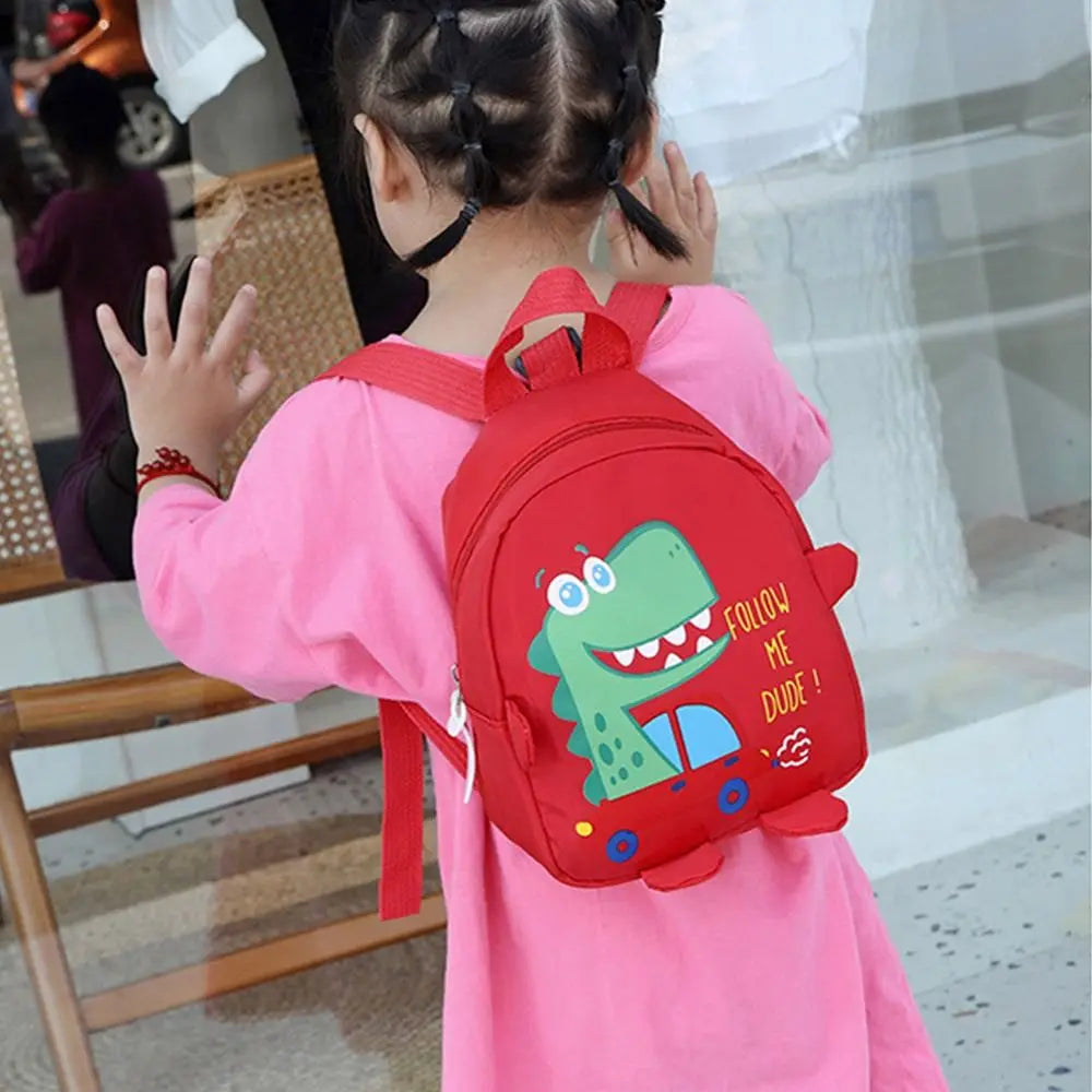 Boys Girls Cartoon Dinosaur Safety Harness Anti-lost Backpacks School Bags Toddler Rucksack Kindergarten Schoolbag